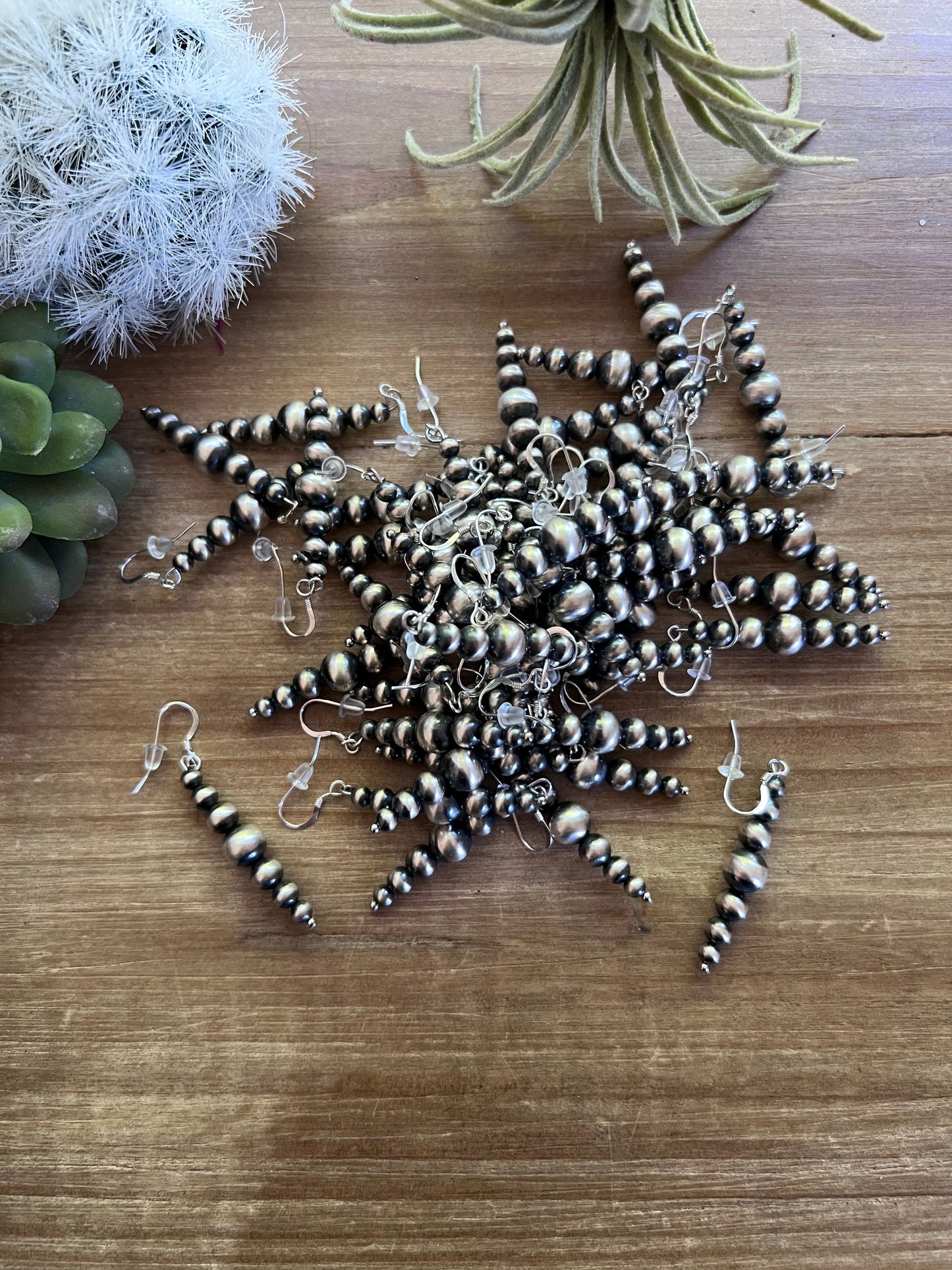 All Sterling Silver Pearls Earrings
