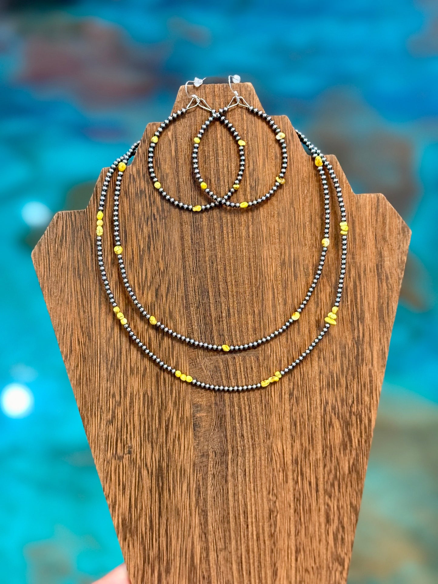 Holy Palomino Variscite Necklaces & Earring Sets