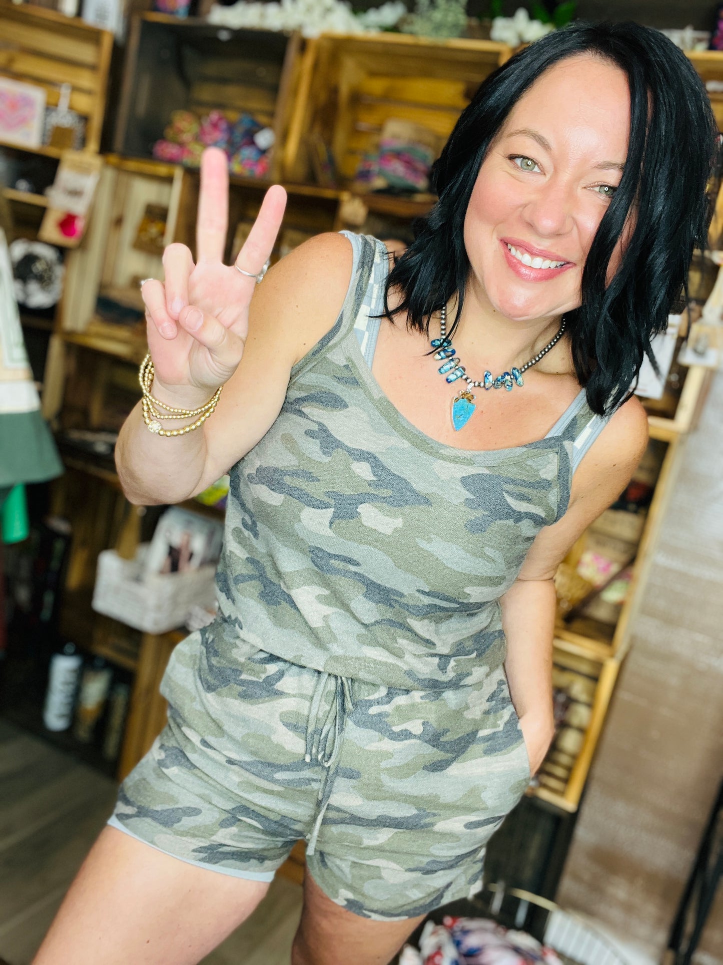 Casual Camo Everyday Romper