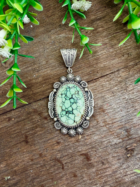 New Lander Turquoise Hail Mary Pendant