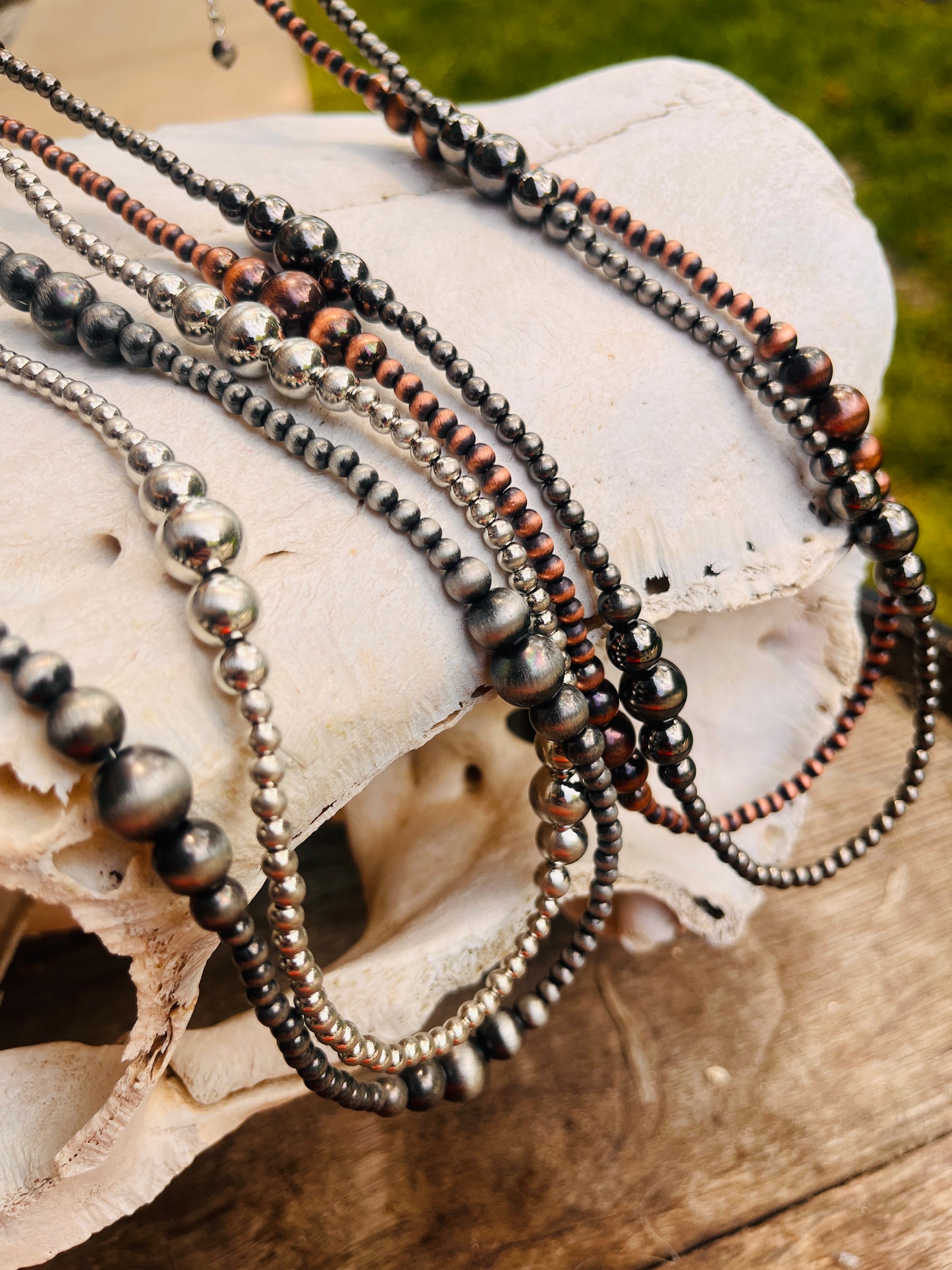 4 Set Western Pearl Bead Necklace