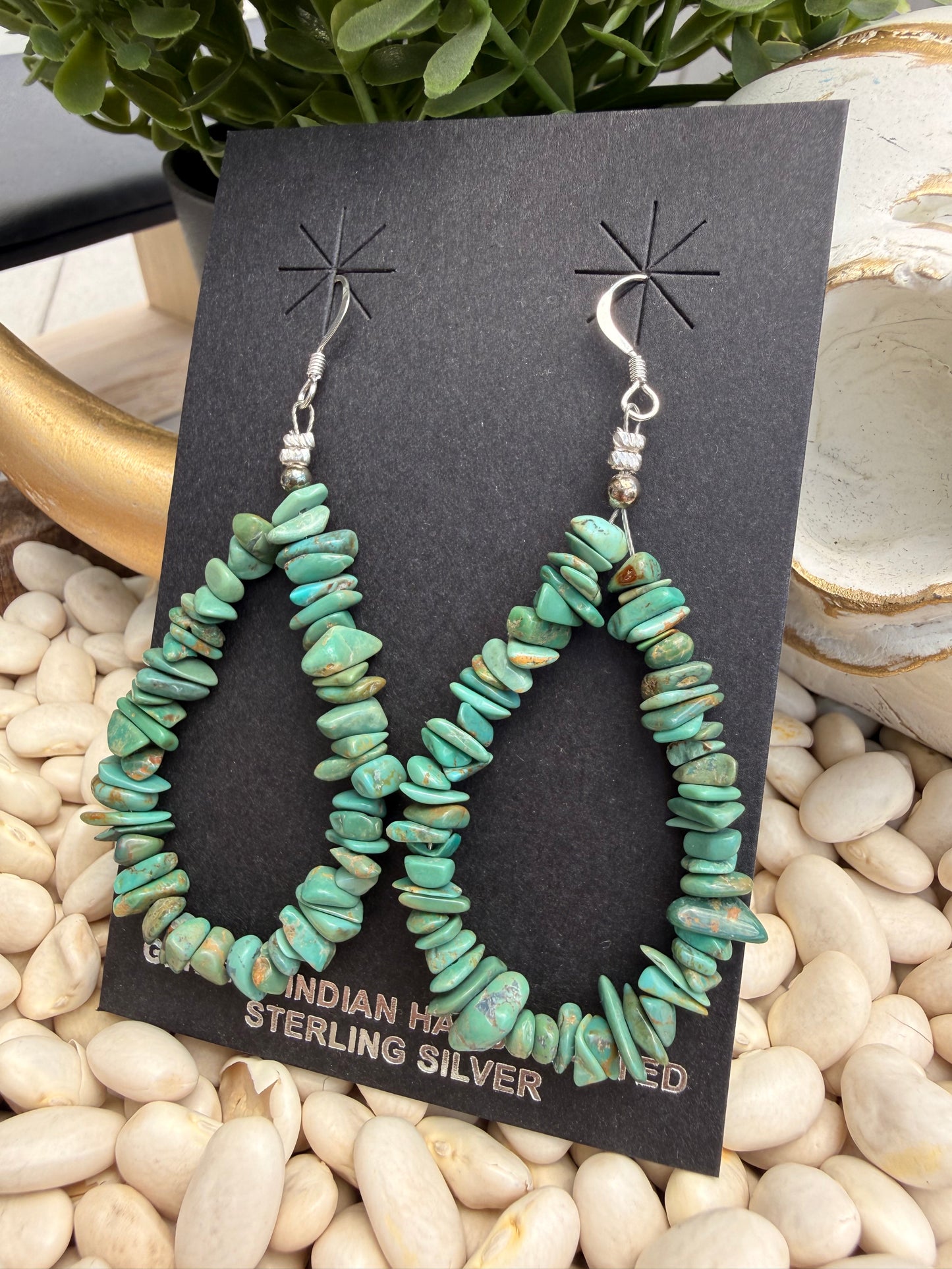Louise Joe - Kingman Chip Dangle Earrings