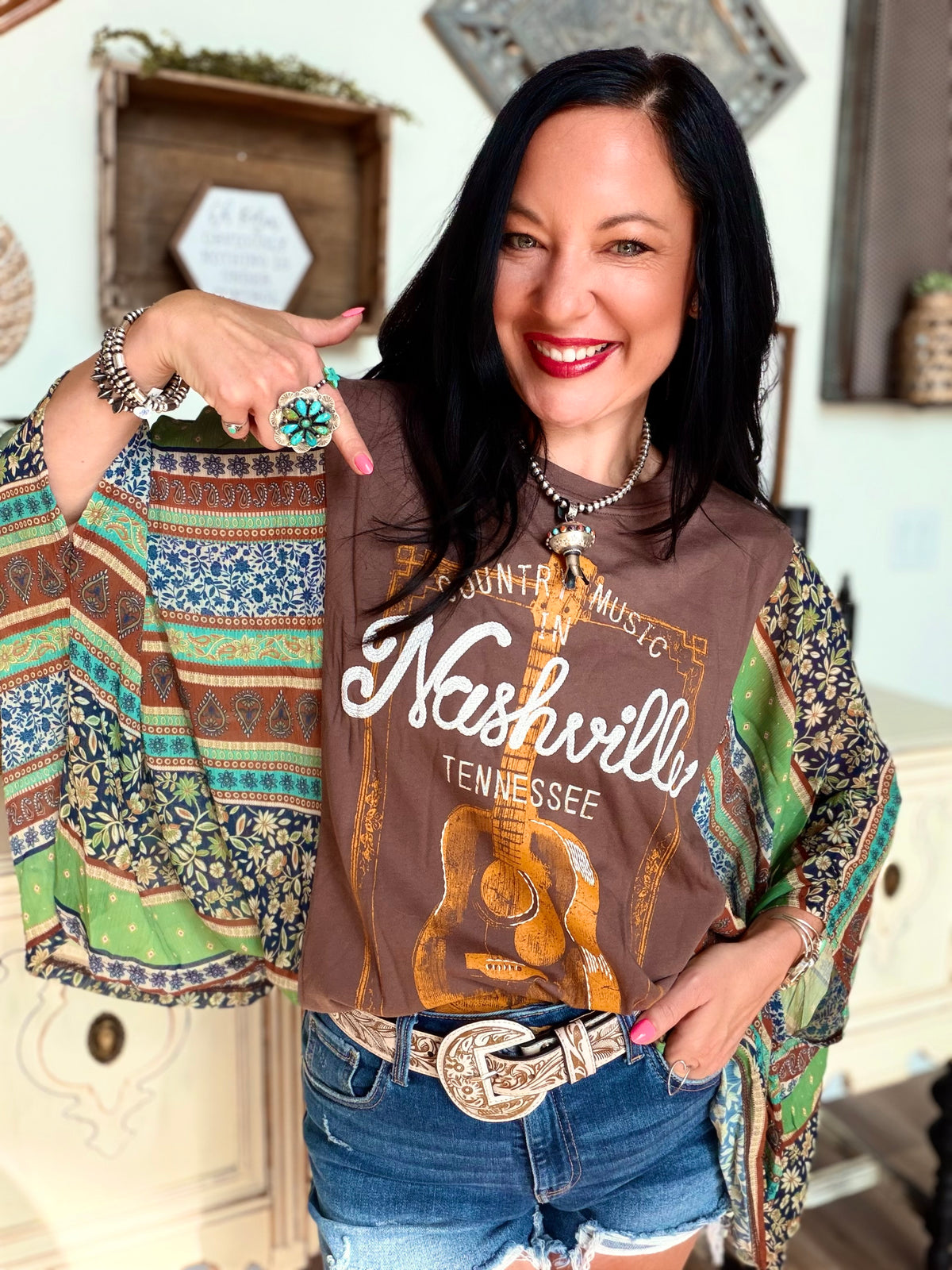 Nashville Boho Kantha Top