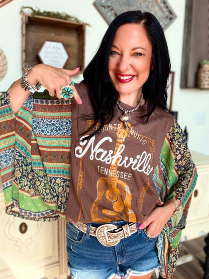 Nashville Boho Kantha Top