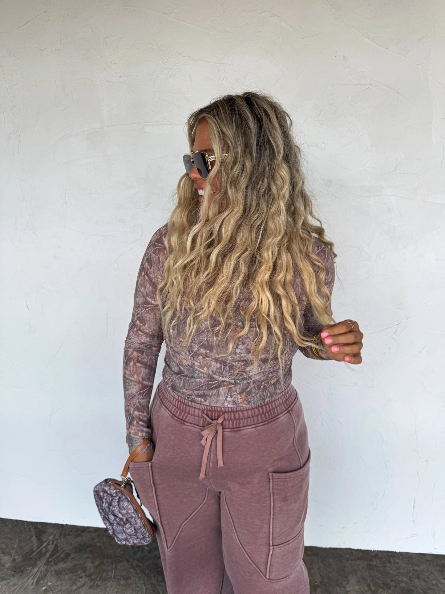 Backroad Camo Mesh Top