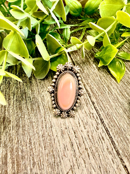 JJJ ~ Pink Conch Ring sz 8
