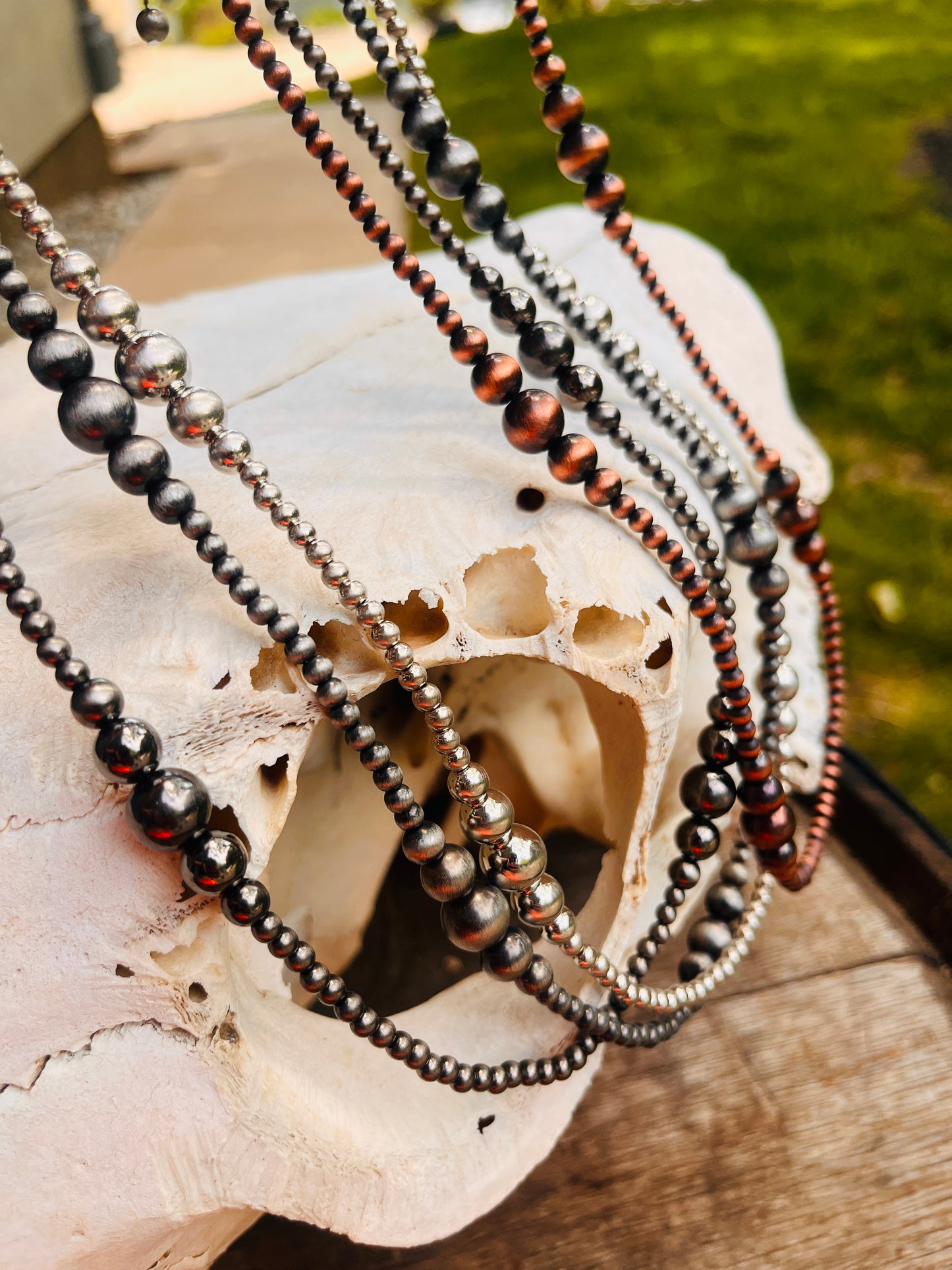 4 Set Western Pearl Bead Necklace