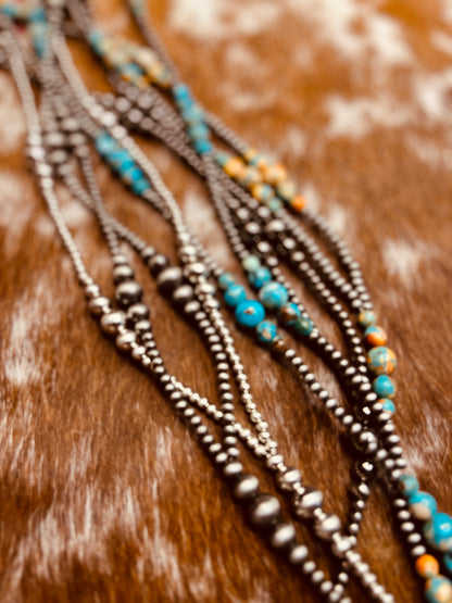 Western Pearl Tassel Necklaces