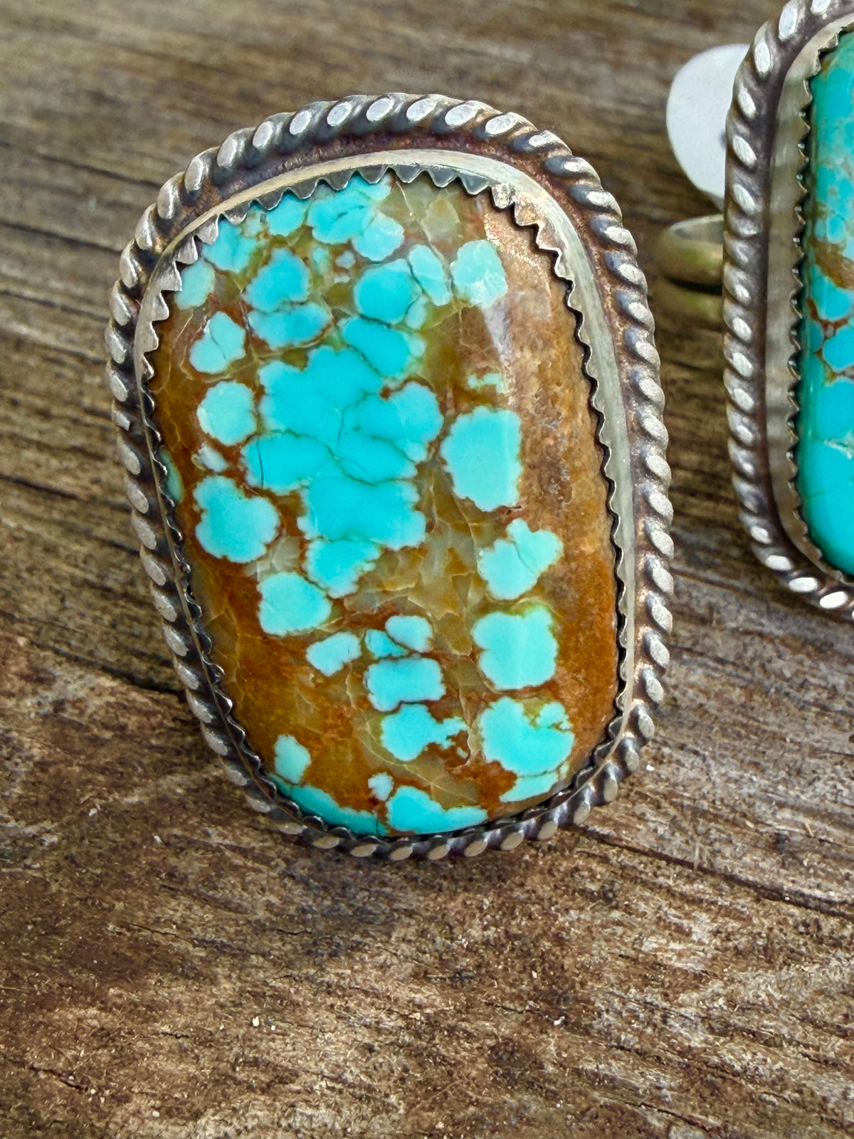 Number 8 Mine Squared Rings