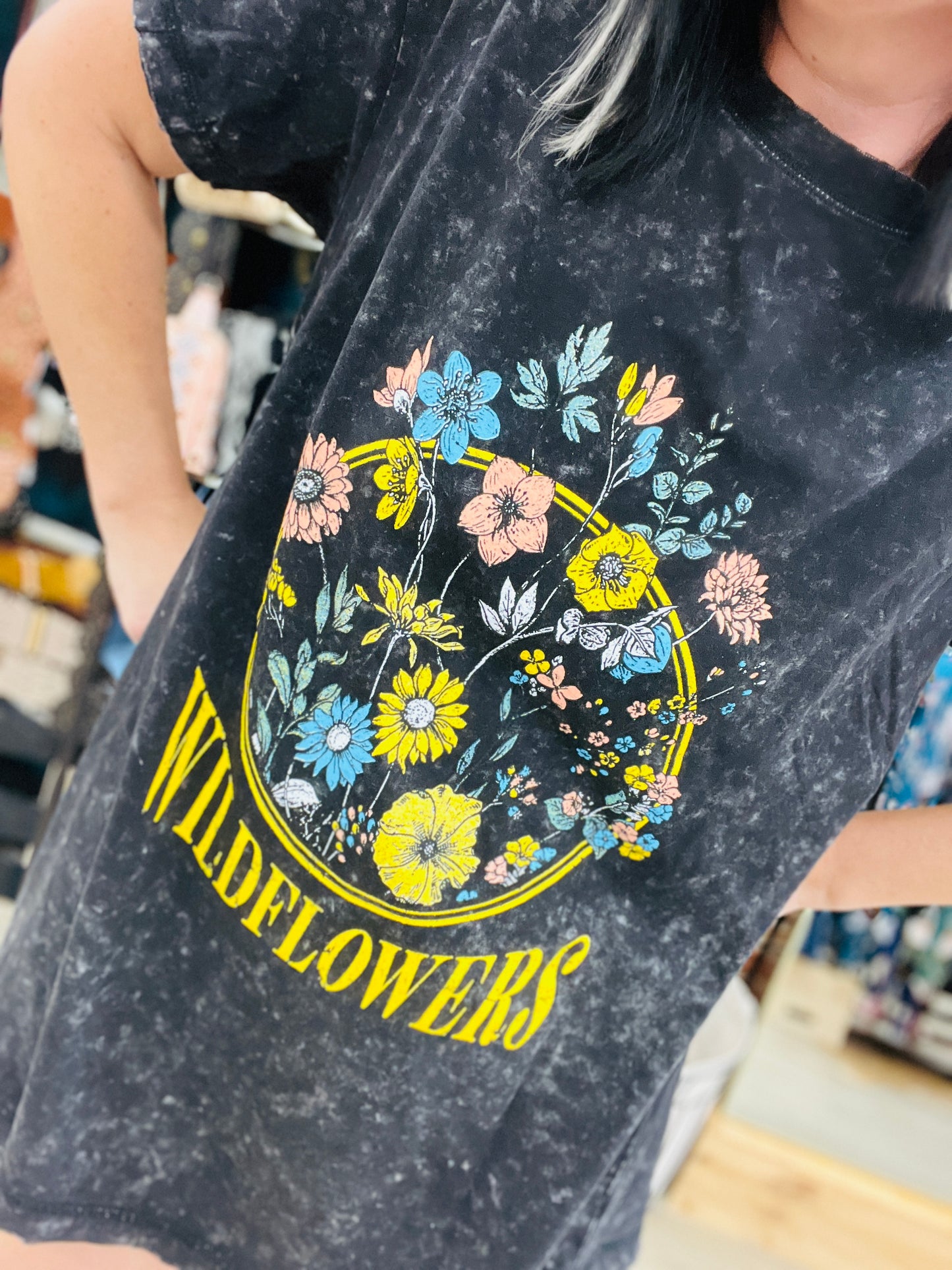 Wildflowers Vintage Tunic Top