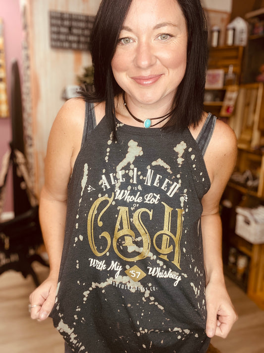 Cash Bleached Tank