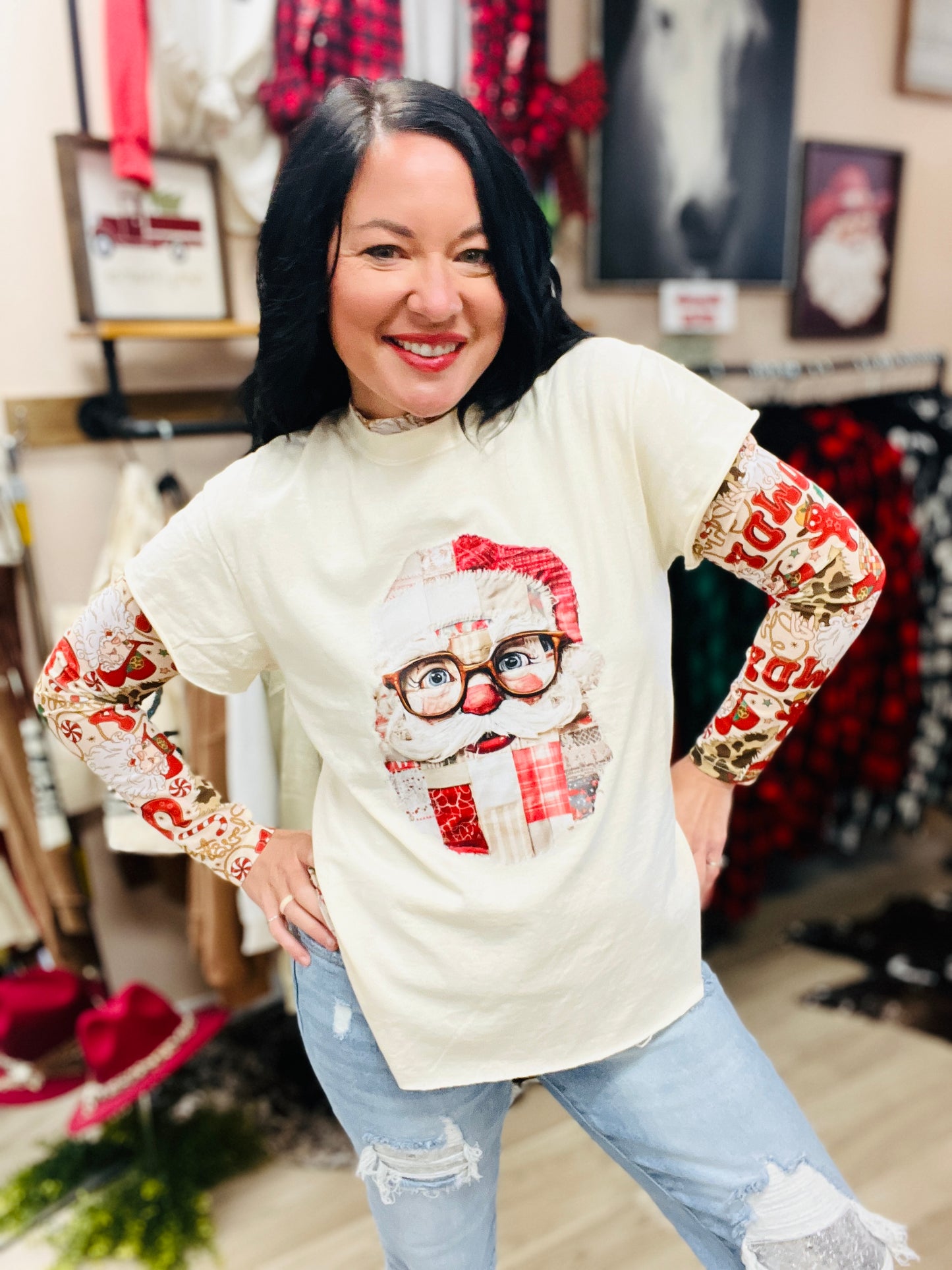 Patchy Santa RGB Tee