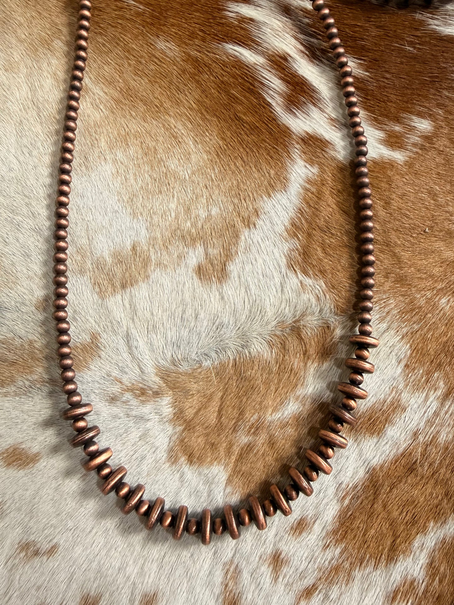 Rondelle Polish Western Pearl Bead Necklace