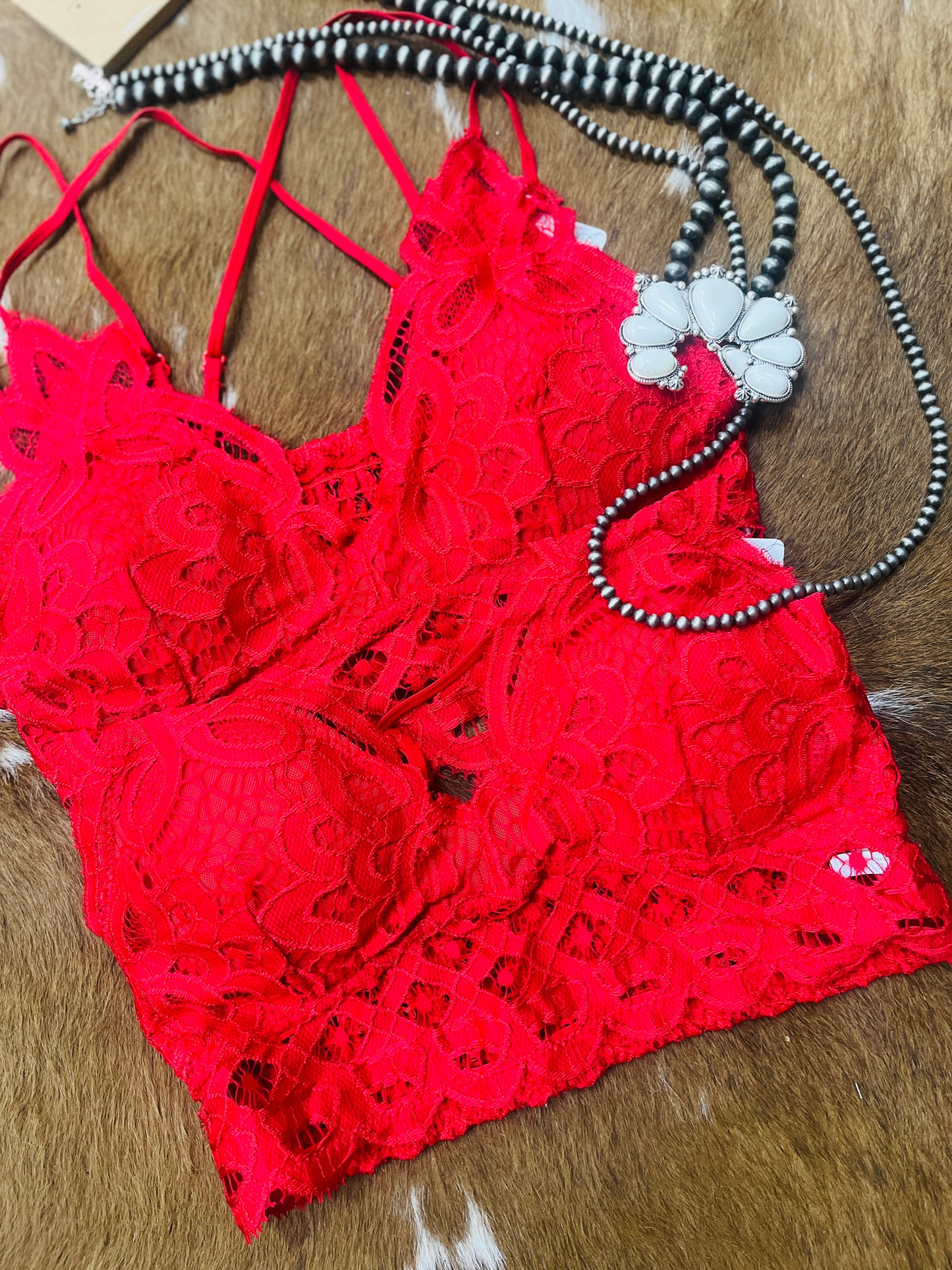 Scalloped Lace Cami Bralette
