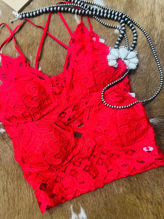 Scalloped Lace Cami Bralette