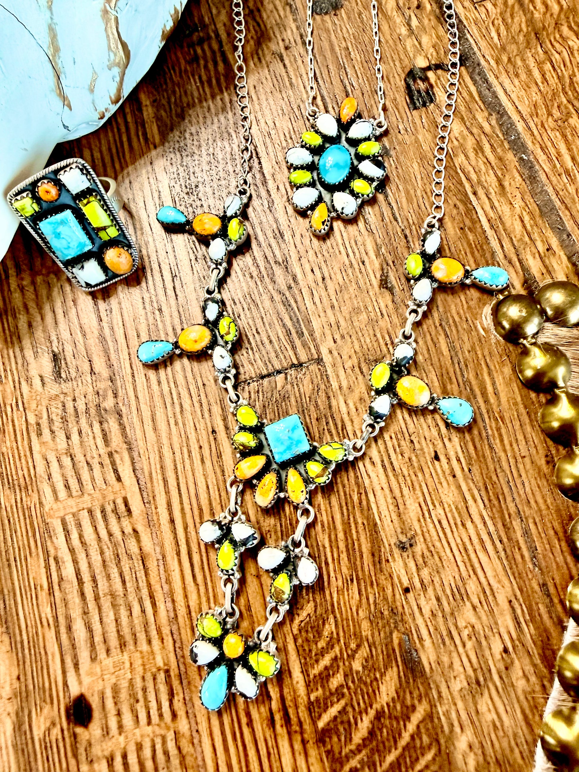 Green Apple Mojave & Kingman Turquoise Necklace