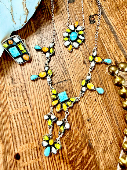 Green Apple Mojave & Kingman Turquoise Necklace