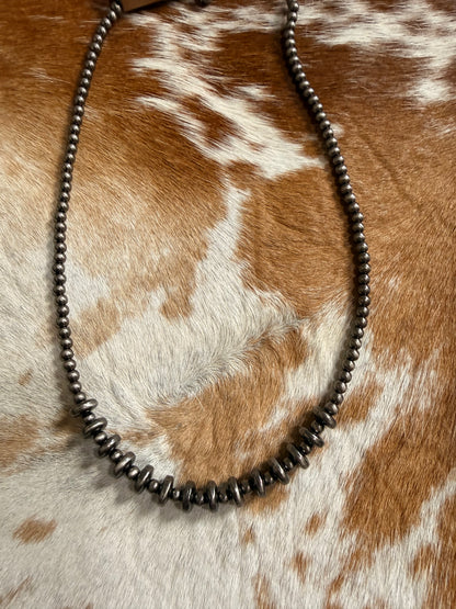 Rondelle Polish Western Pearl Bead Necklace