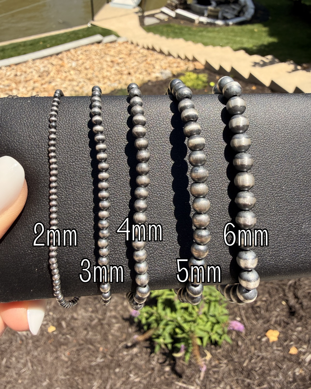 Desert Pearl Stretchy Bracelets | Native Strung