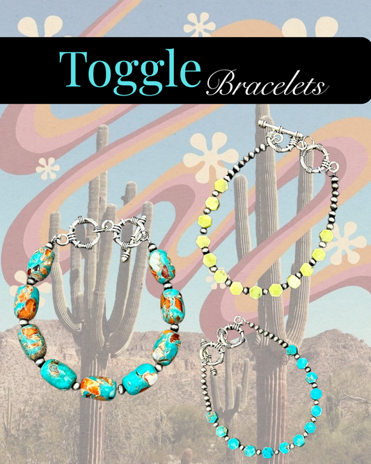 Turquoise Western Toggle Bracelets
