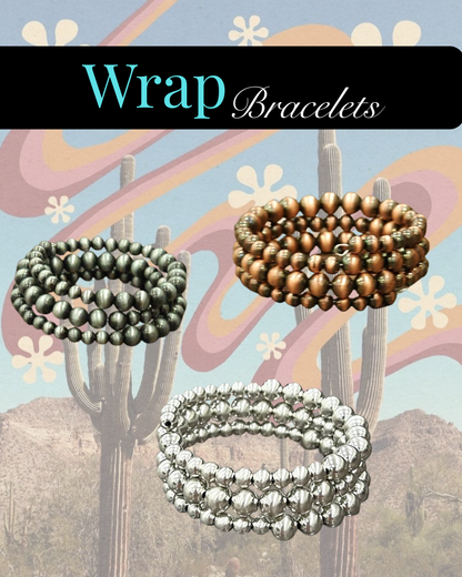 Desert Pearl Wrap Bracelets
