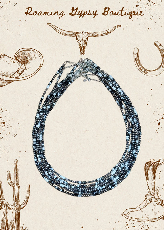 Faceted Zebra Jasper Necklace – 19" + Extender – 3mm