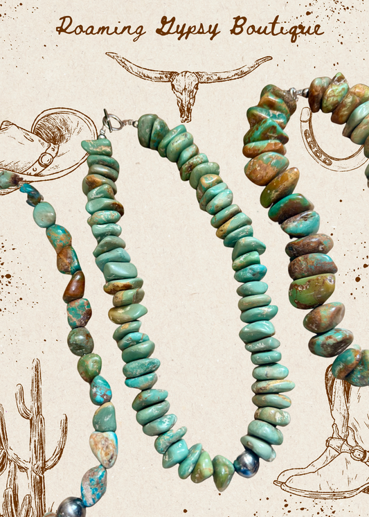 Turquoise Nugget Statement Necklace