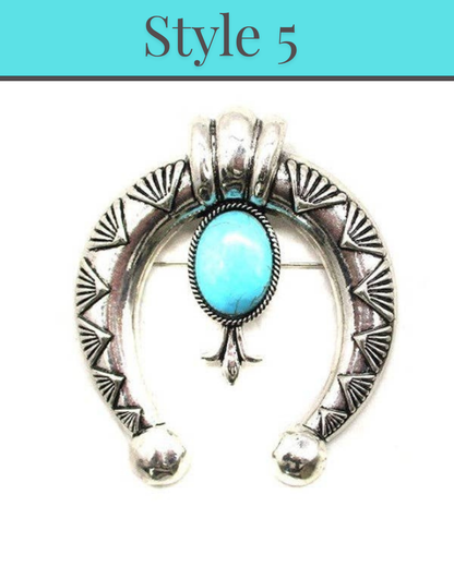 Faux Western Hat Pins