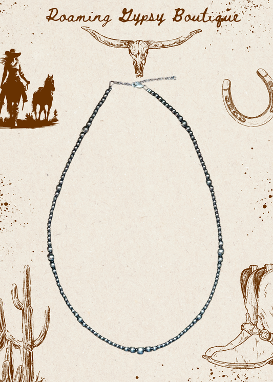 4mm Sterling Silver Graduated Pearl Necklace – 22"