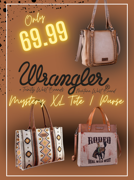 Wrangler Mystery Tote & Messenger Bags