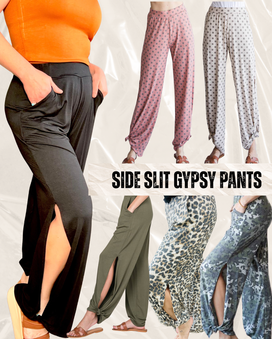 Side Slit Gypsy Pants