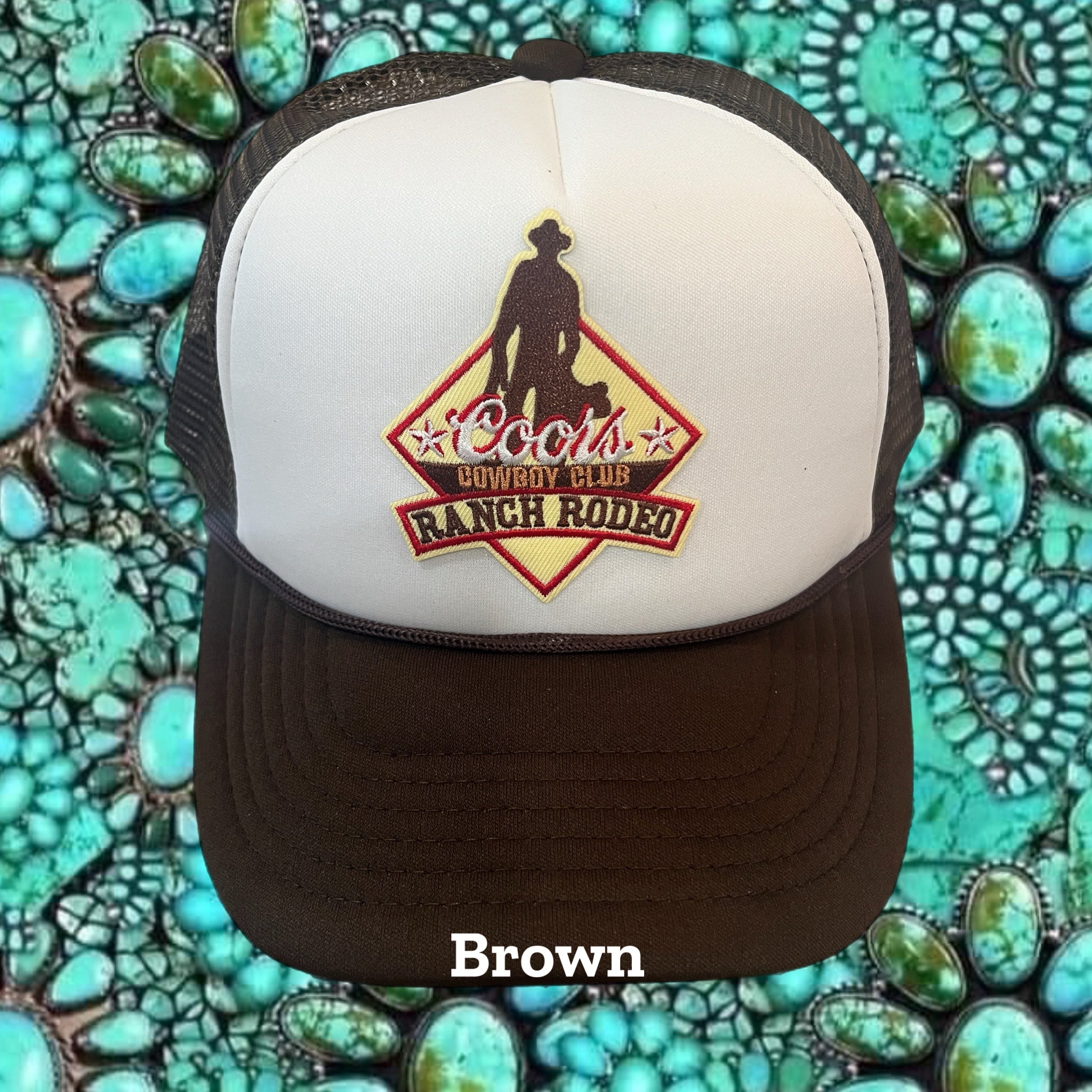 Brown Ranch Rodeo Trucker Hat
