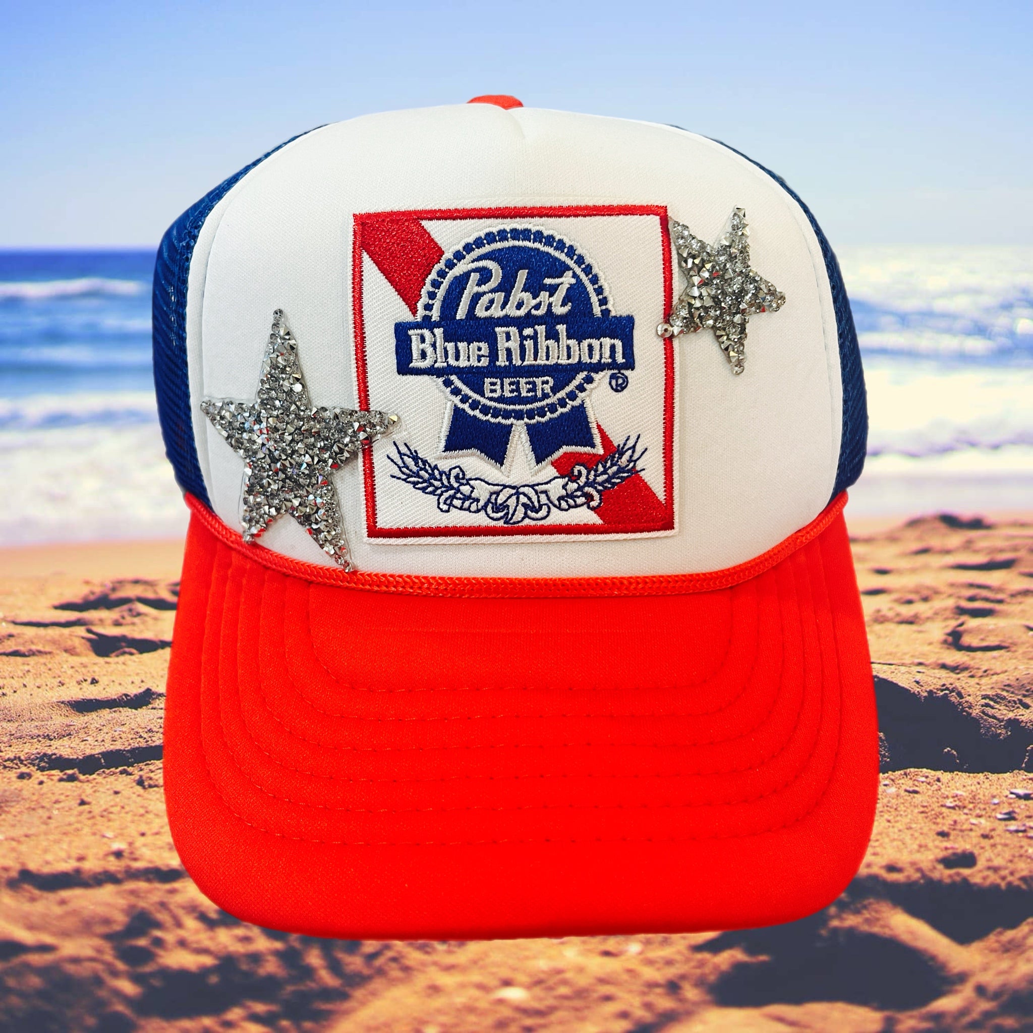 Blue Ribbon Patriot Trucker Hat