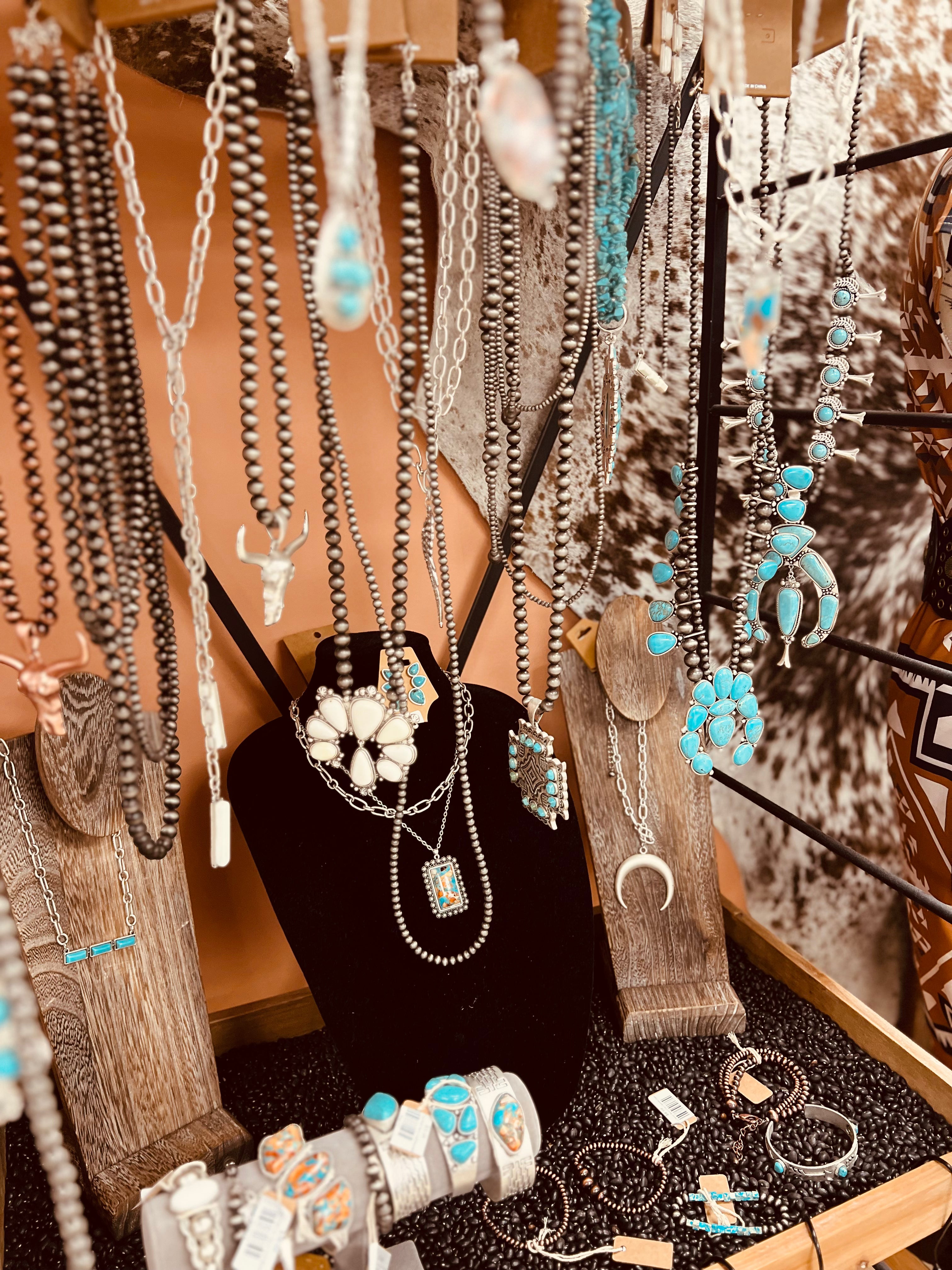 Turquoise Jewelry Squash Blossoms