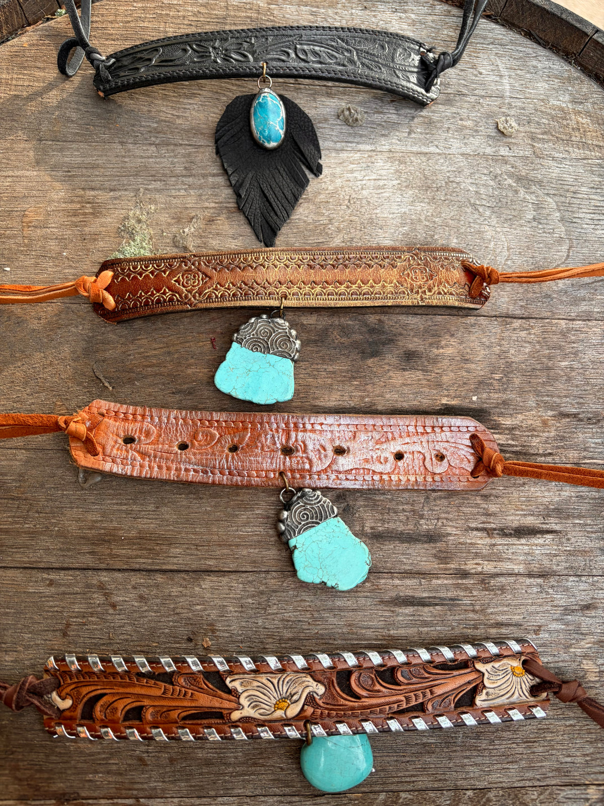 Rock Queen Leather Chokers