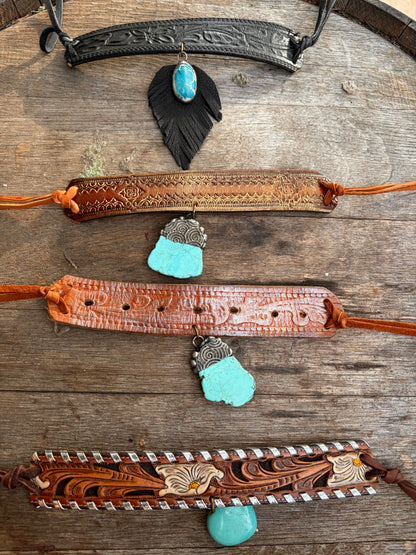 Rock Queen Leather Chokers