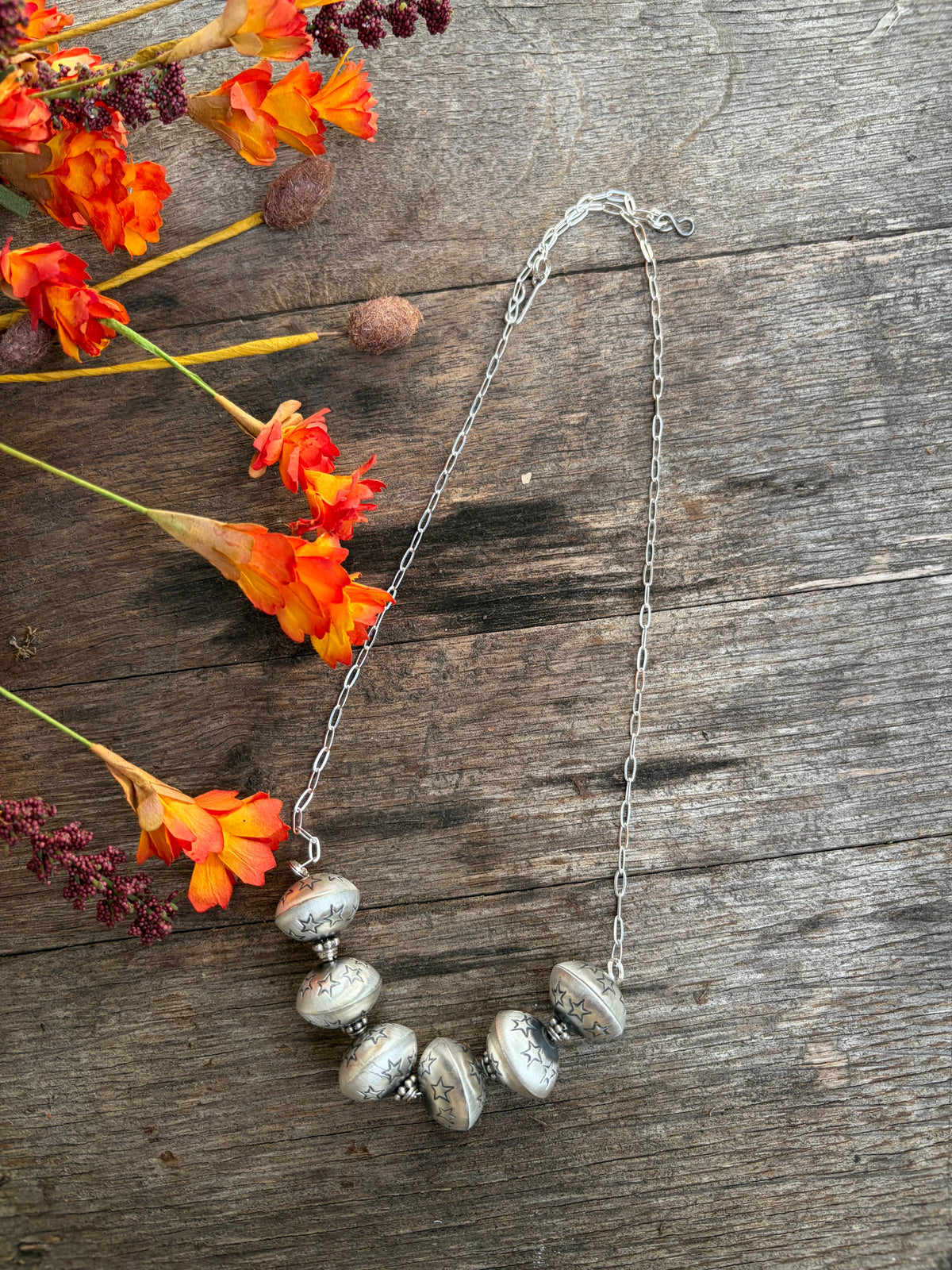 Monica Smith 6 Silver Pearl Necklace