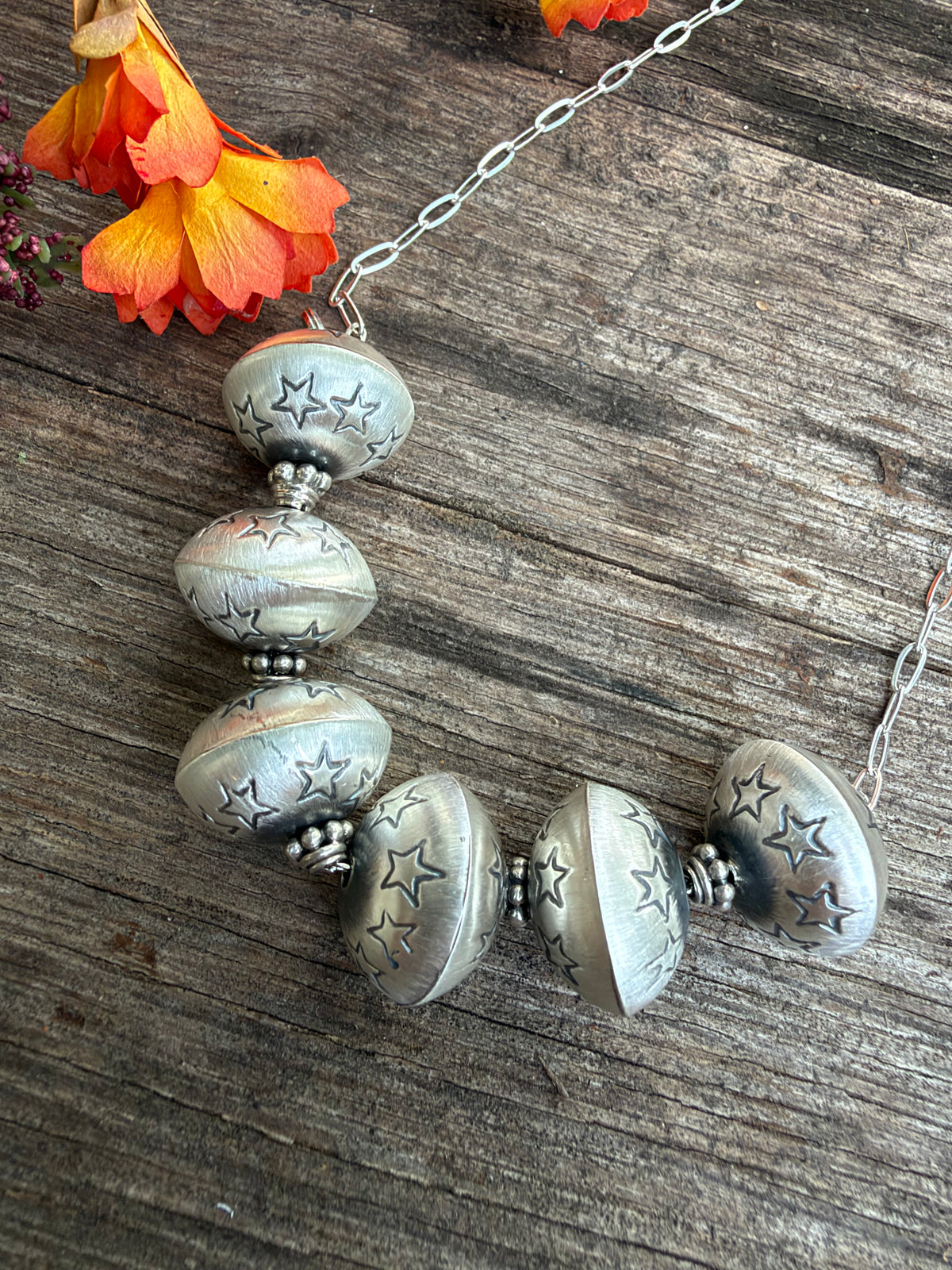 Monica Smith 6 Silver Pearl Necklace