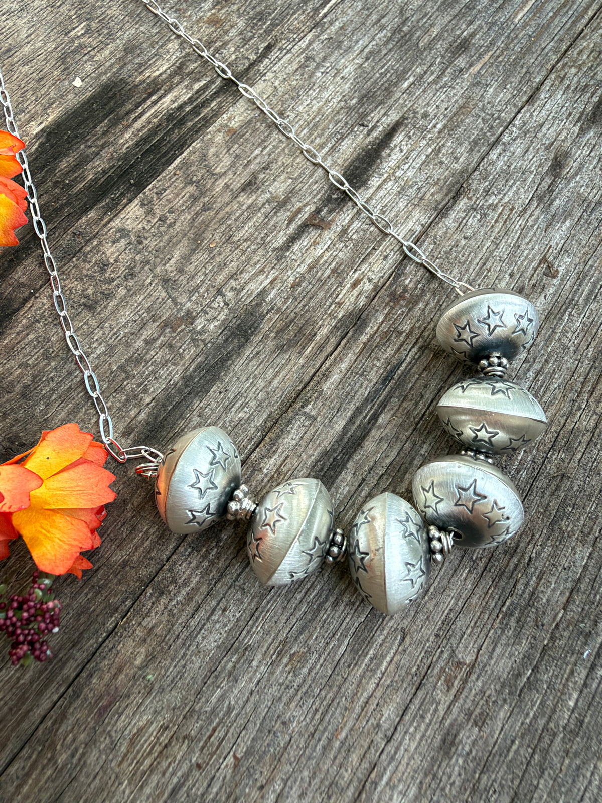 Monica Smith 6 Silver Pearl Necklace
