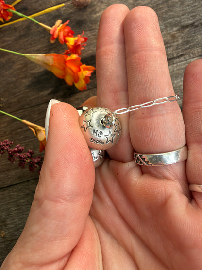 Monica Smith 6 Silver Pearl Necklace