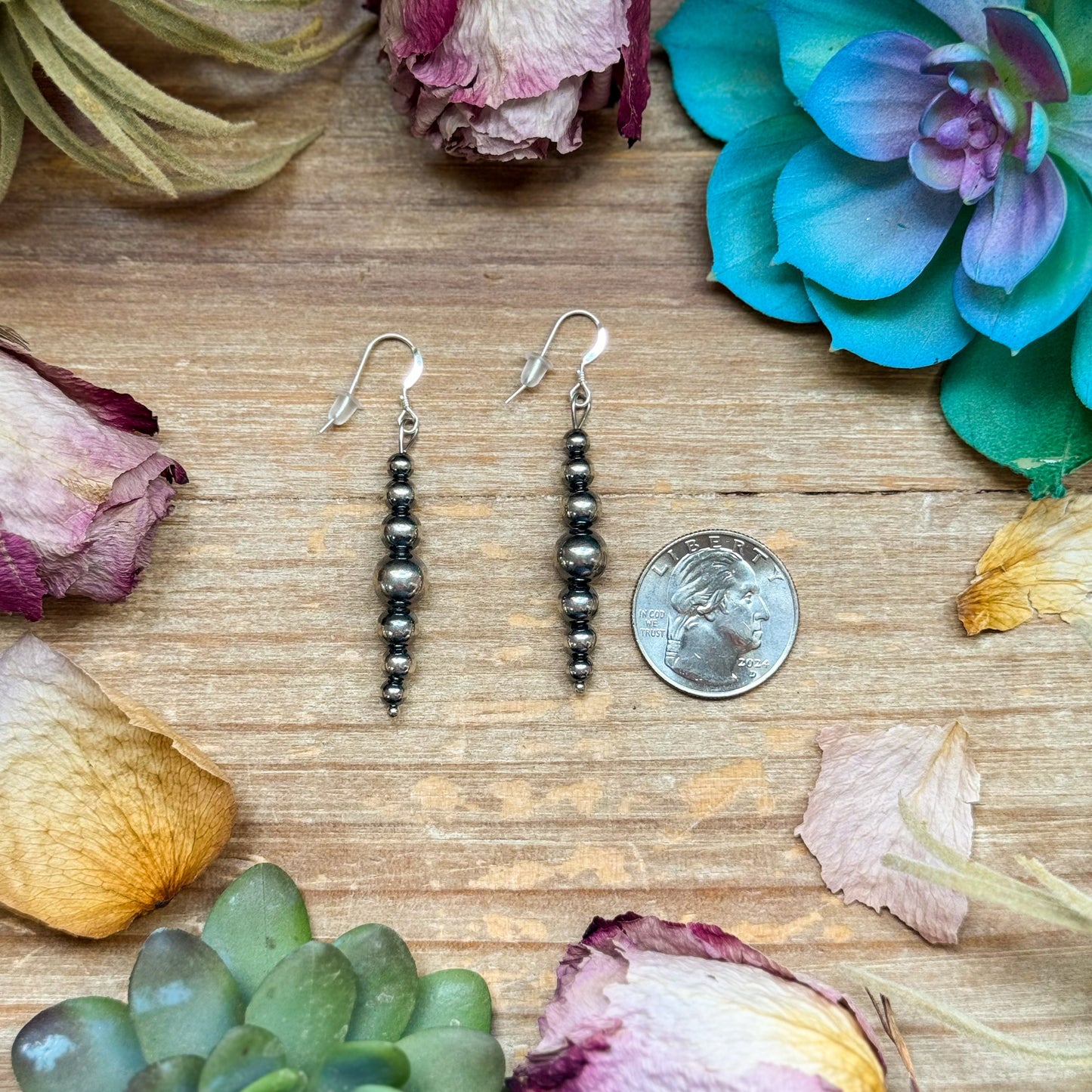 All Sterling Silver Pearls Earrings