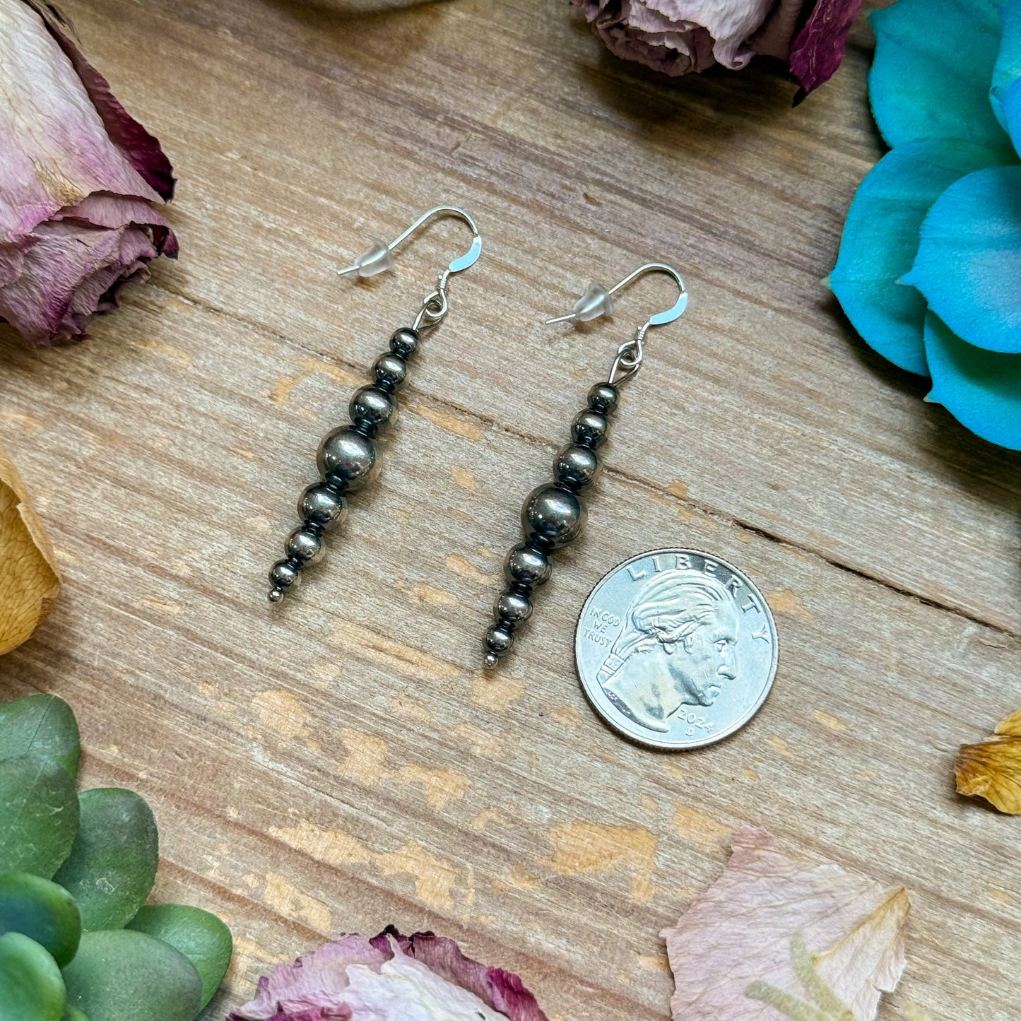 All Sterling Silver Pearls Earrings