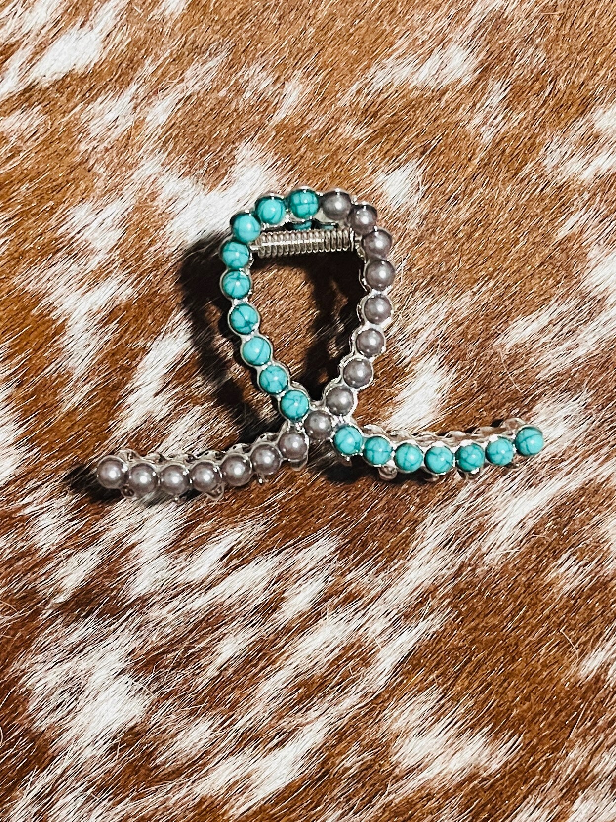 Rockin Western Pearl Hair Clip