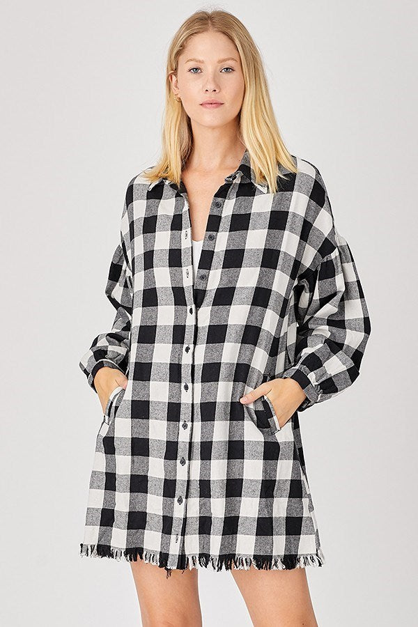 Gypsy Plaid Campfire Dress
