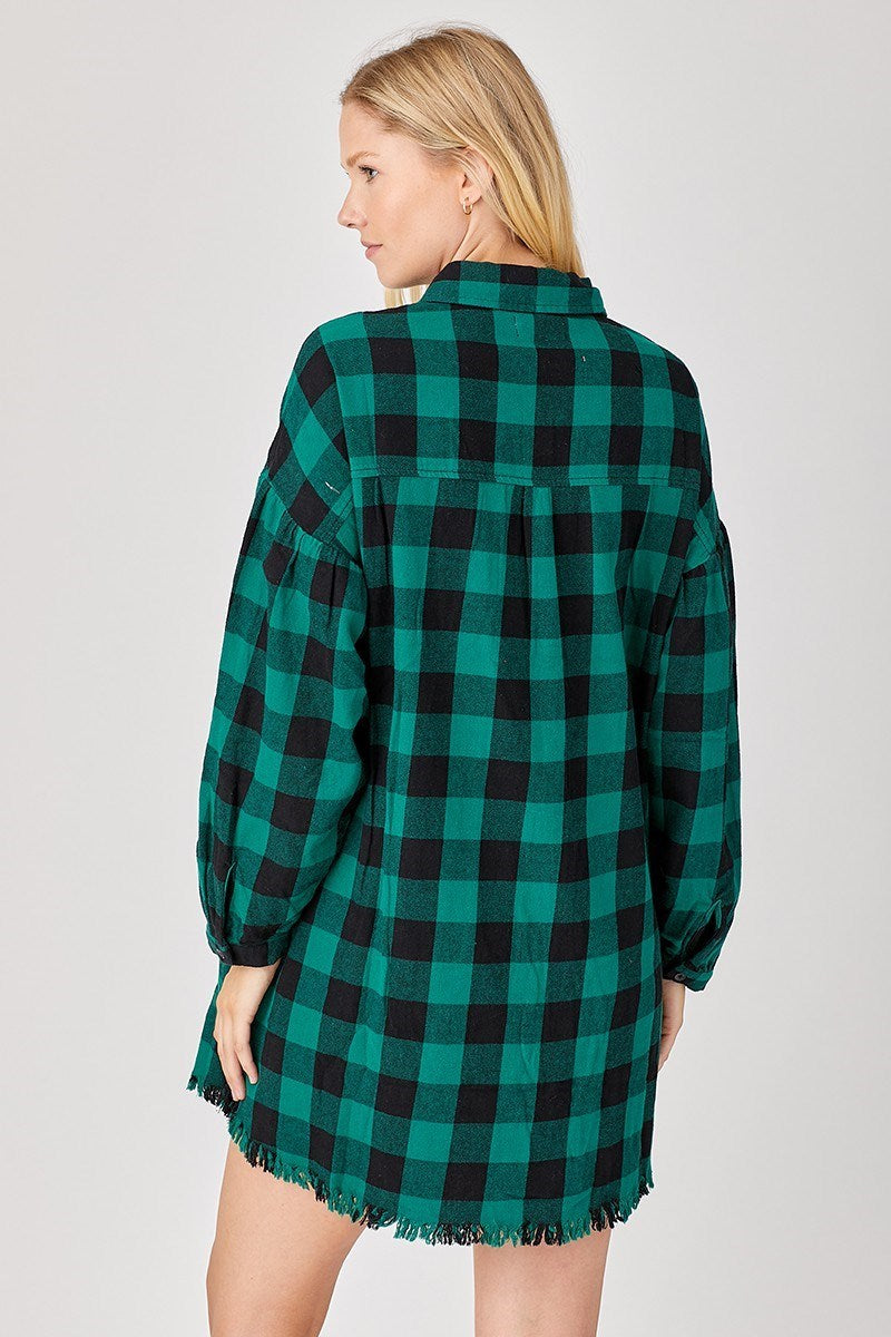 Gypsy Plaid Campfire Dress