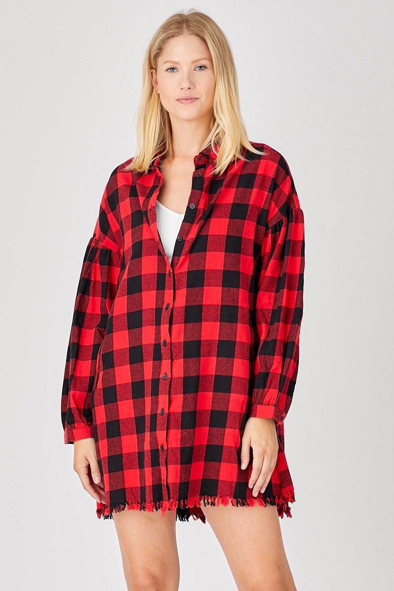 Gypsy Plaid Campfire Dress