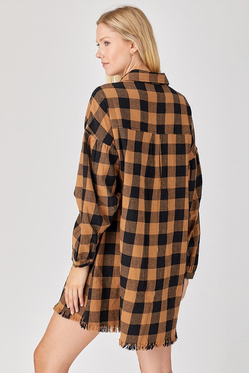 Gypsy Plaid Campfire Dress