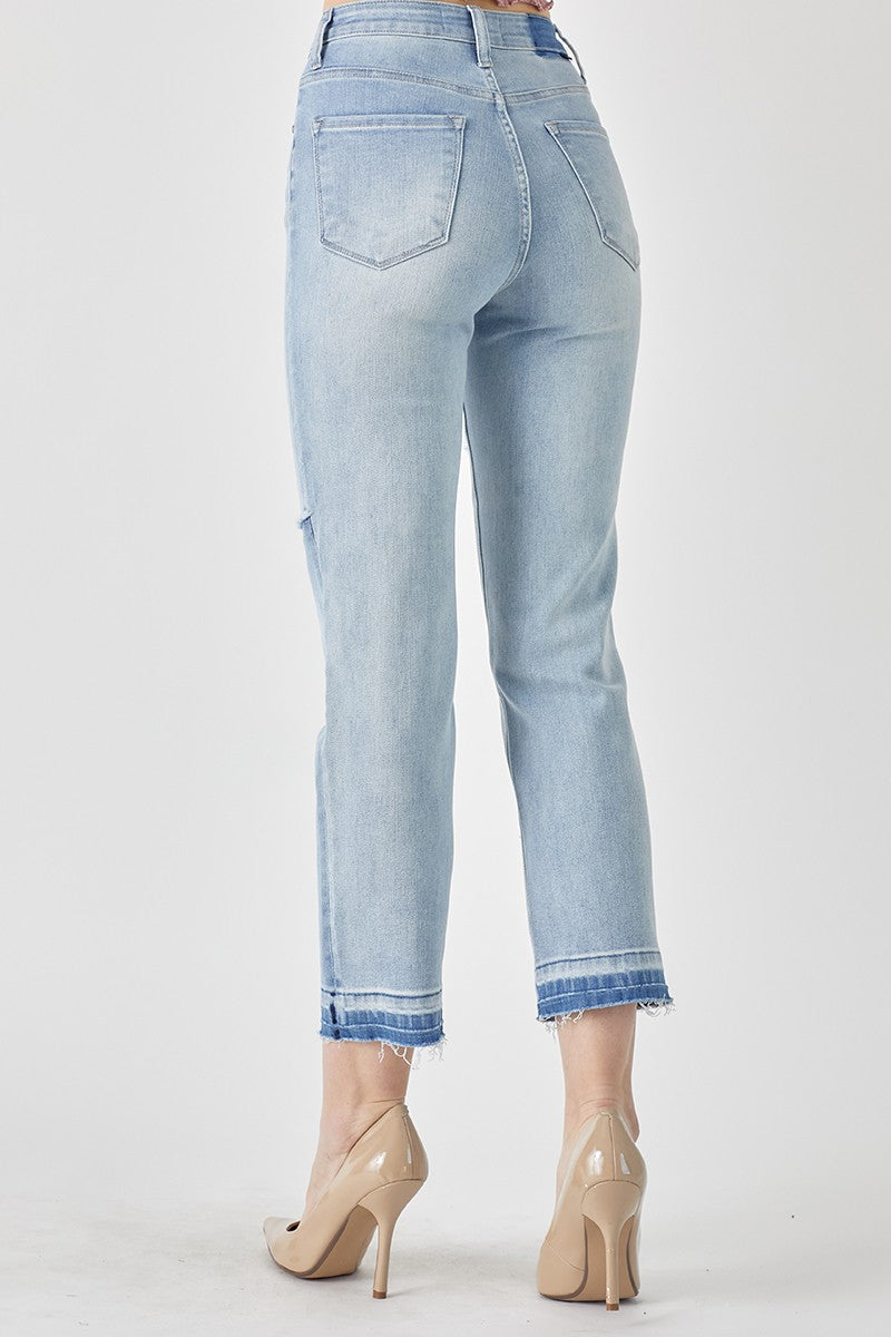 Hobo Hippy Cropped Risen Jean