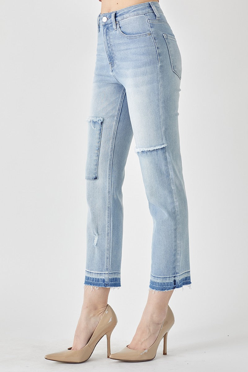 Hobo Hippy Cropped Risen Jean