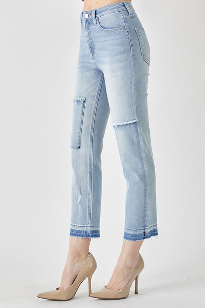 Hobo Hippy Cropped Risen Jean